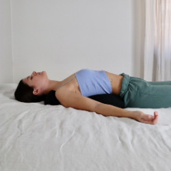 Dans le lit 250 x 250 sur le dos